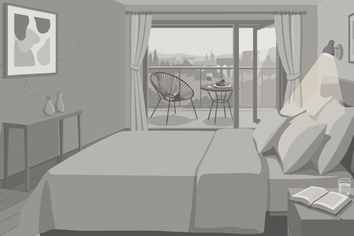 Chambre Double - Vue sur Piscine